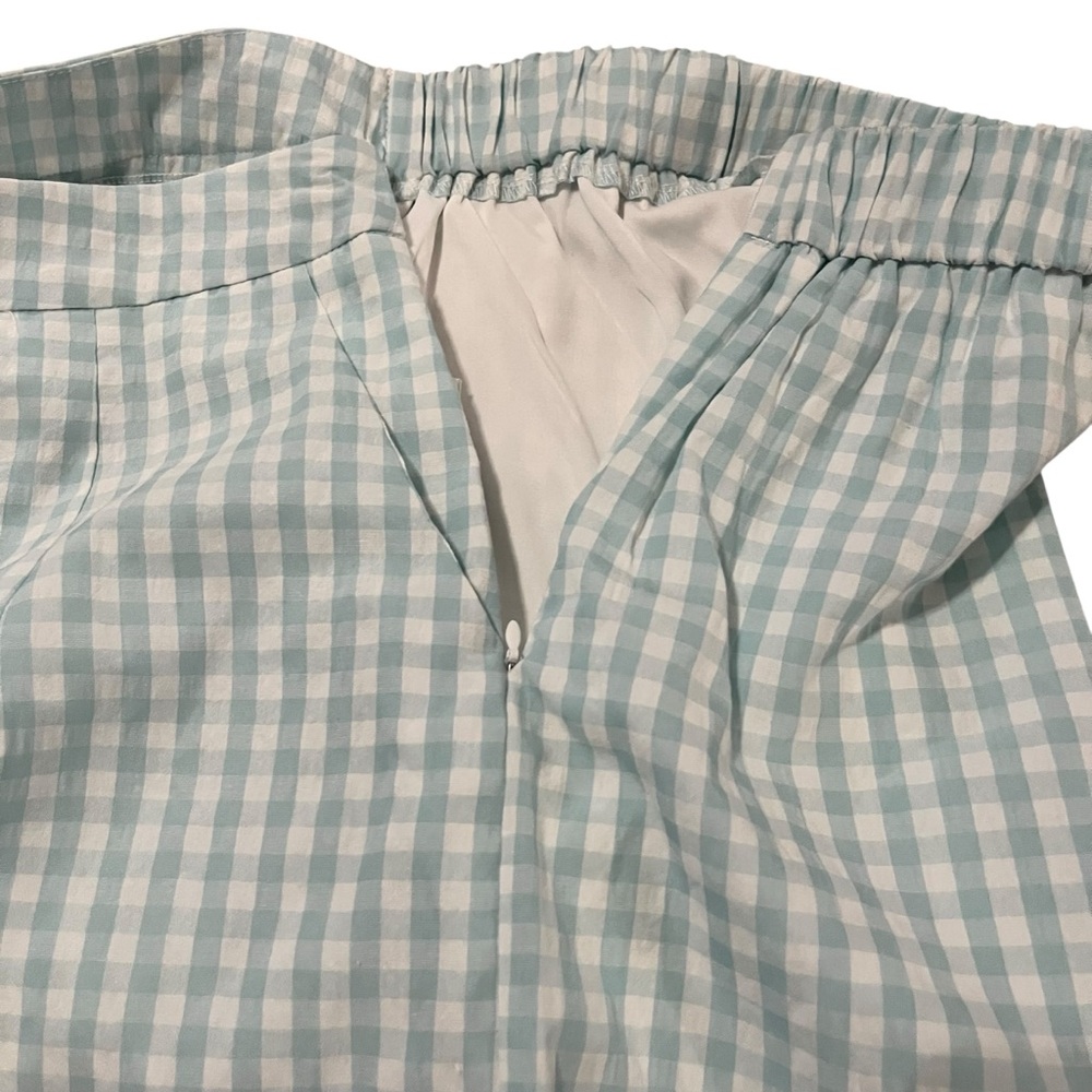 TCEC Blue Gingham & Pink Ric Rac Short Set - Size Large - Picture 9 of 14